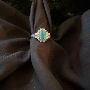 Emerald and Diamond ring